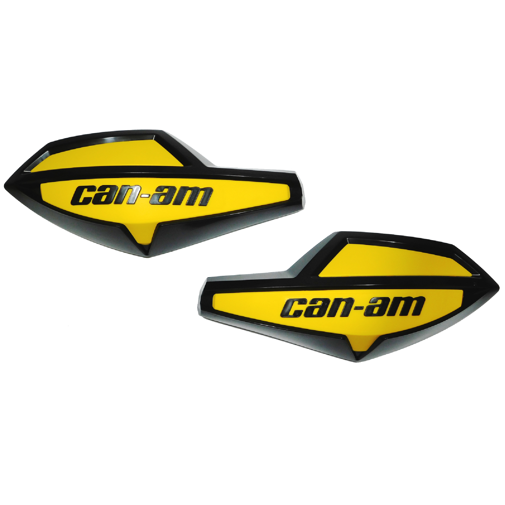 CanAm ATV Hand Guard/Wind Deflector Protector Kit Yellow Outlander