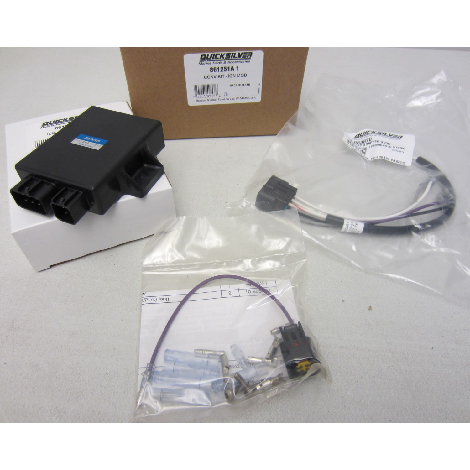 Mercruiser New OEM Ignition Module Conversion Kit ECU/ECM 861251A1 V6