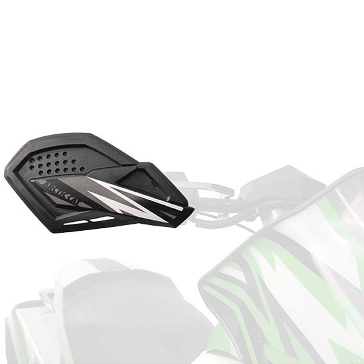 Arctic Cat New OEM Hand Wind Guard Handlebar Deflectors PAIR Black 6639