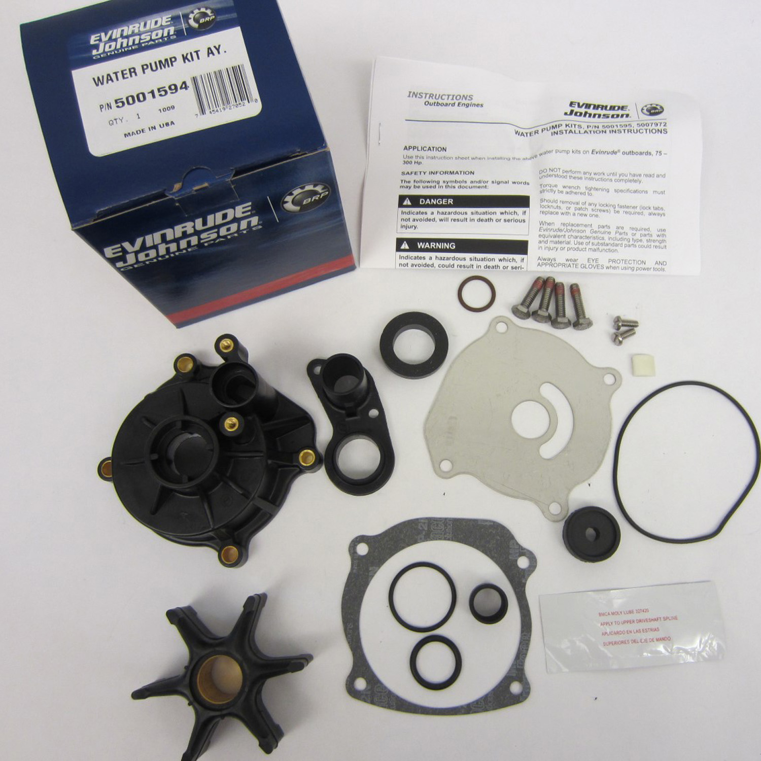 Johnson/Evinrude/OMC New OEM WATER PUMP & IMPELLER REPAIR KIT 0396644